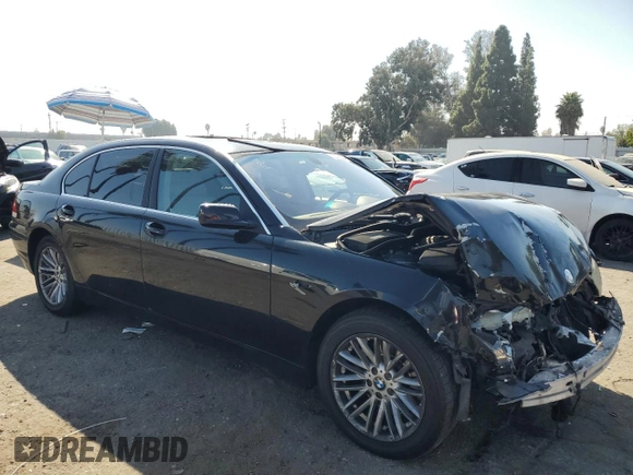2003 BMW 7 Series 745Li with VIN WBAGN63413DR12213, listed as a Copart auction lot 72643284 with 186,506 mi miles and Salvage Title. Bid and sale history available at carsss.com. Image 4.