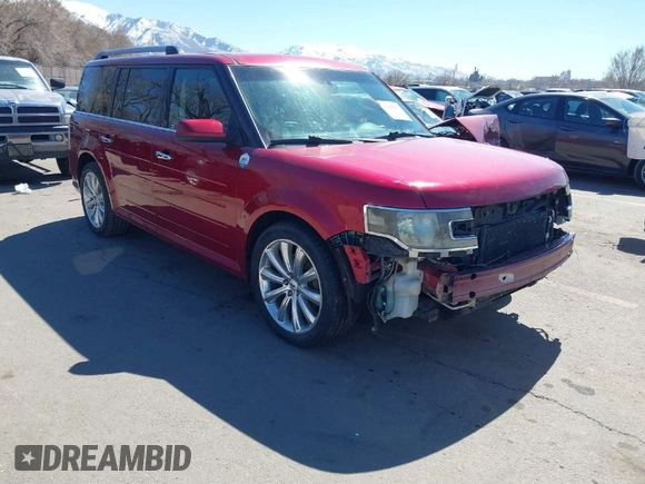 2015 Ford Flex Limited w/EcoBoost with VIN 2FMHK6DT2FBA05532, listed as a IAAI auction lot 41869491 with 84,985 mi miles. Bid and sale history available at carsss.com. Image 1.