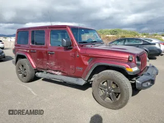 2021 Jeep Wrangler Unlimited Sahara High Altitude z VIN 1C4HJXEN1MW822550, wystawiony jako Copart lot #79073794 z przebiegiem 42 258 mil mil oraz Szkoda całkowita • Salvage title. Historia ofert i sprzedaży dostępna na DreamBid. Obrazek 4.