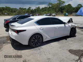 2023 Lexus IS with VIN JTHBZ1B29P5067372, listed as a Copart auction lot 65268064 with 27,021 mi miles and Non Repairable. Bid and sale history available at carsss.com. Image 3.