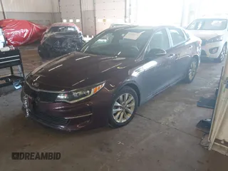 2018 Kia Optima LX with VIN 5XXGT4L36JG274564, listed as a IAAI auction lot 41535874 with 91,883 mi miles and . Bid and sale history available at DreamBid. Image 16.