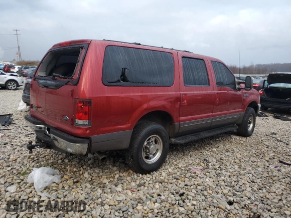 2002 Ford Excursion XLT with VIN 1FMNU41S12EC55212, listed as a Copart auction lot 80321454 with 243,448 mi miles and Clean Title. Bid and sale history available at DreamBid. Image 3.
