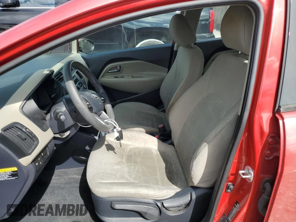 2015 Kia Rio LX with VIN KNADM4A37F6437017, listed as a Copart auction lot 50953015 with 95,341 mi miles and Salvage Title. Bid and sale history available at carsss.com. Image 7.