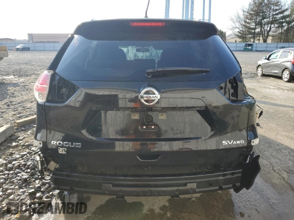 2016 Nissan Rogue SV with VIN KNMAT2MV3GP602356, listed as a Copart auction lot 50409235 with 170,508 mi miles and Salvage Title. Bid and sale history available at carsss.com. Image 6.
