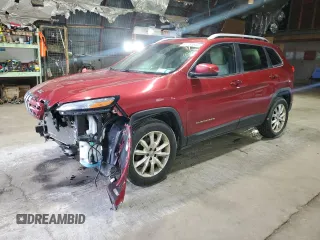 2017 Jeep Cherokee Limited z VIN 1C4PJMDB2HW595294, wystawiony jako Copart lot #57781645 z przebiegiem 164 695 mil mil oraz Szkoda całkowita • Salvage title. Historia ofert i sprzedaży dostępna na DreamBid. Obrazek 1.