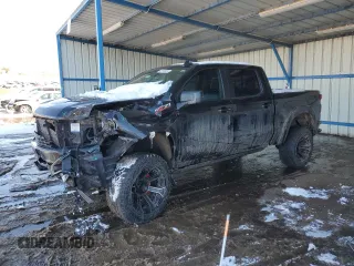 2021 Chevrolet Silverado 1500 RST with VIN 3GCUYEEL5MG185142, listed as a Copart auction lot 45176875 with 51,210 mi miles and Salvage Title. Bid and sale history available at carsss.com. Image 1.