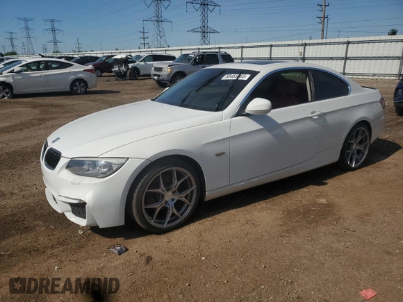 2013 BMW 3 Series 328i xDrive with VIN WBAKF3C59DJ385944, listed as a Copart auction lot 58465065 with Not provided miles and Salvage title. Bid and sale history available at DreamBid. Image 1.