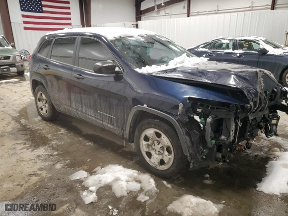 2015 Jeep Cherokee Sport with VIN 1C4PJLAB7FW516360, listed as a Copart auction lot 45187415 with 154,695 mi miles and Clean Title. Bid and sale history available at carsss.com. Image 4.