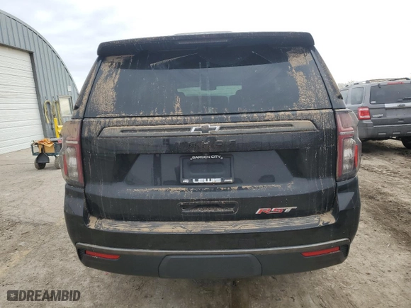 2022 Chevrolet Tahoe RST with VIN 1GNSKRKD7NR282297, listed as a Copart auction lot 41962345 with 60,720 mi miles and Salvage Title. Bid and sale history available at carsss.com. Image 6.