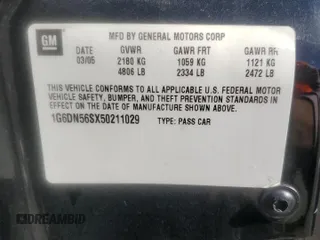 2005 Cadillac CTS-V with VIN 1G6DN56SX50211029, listed as a Copart auction lot 84026174 with 120,089 mi miles and Salvage Title. Bid and sale history available at carsss.com. Image 14.