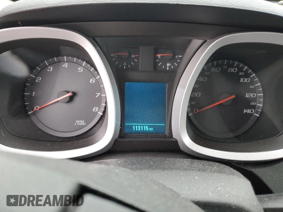 2016 Chevrolet Equinox LS with VIN 2GNALBEK6G6308672, listed as a Copart auction lot 45748275 with 113,115 mi miles and Salvage Title. Bid and sale history available at DreamBid. Image 9.