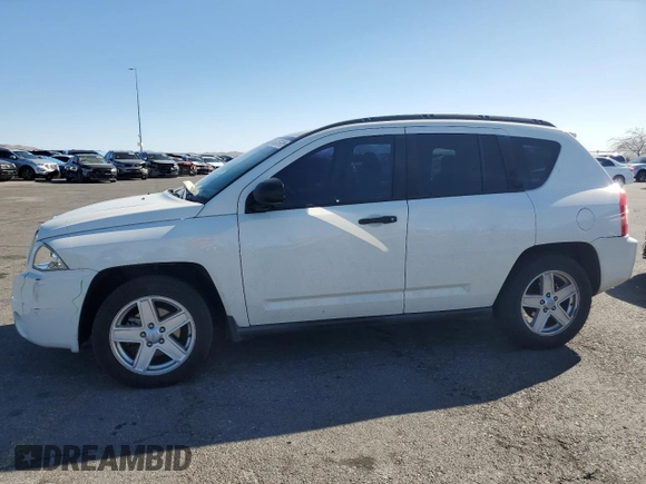 2007 Jeep Compass Sport with VIN 1J8FT47W67D145896, listed as a Copart auction lot 46867975 with 225,691 mi miles and Salvage Title. Bid and sale history available at carsss.com. Image 1.