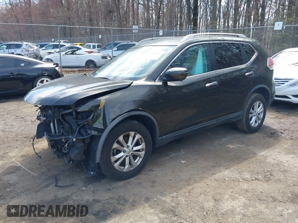 2016 Nissan Rogue SV with VIN KNMAT2MV0GP644922, listed as a IAAI auction lot 41881055 with 118,703 mi miles. Bid and sale history available at carsss.com. Image 17.