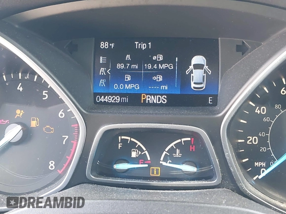 2017 Ford Escape SE with VIN 1FMCU9G91HUA59715, listed as a IAAI auction lot 41876126 with 44,929 mi miles. Bid and sale history available at carsss.com. Image 7.