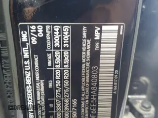 2017 Mercedes-Benz GLS 450 с VIN 4JGDF6EE5HA840803, выставлен на аукционе Copart как лот 59320005 с пробегом 81 450 миль миль и Чистый • Clean title. История ставок и продаж доступна на DreamBid. Изображение 13.