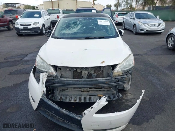 2013 Nissan Sentra SR with VIN 3N1AB7AP3DL669006, listed as a IAAI auction lot 41679582 with 179,479 mi miles. Bid and sale history available at carsss.com. Image 6.
