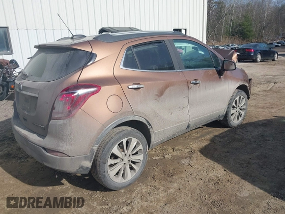 2017 Buick Encore Preferred with VIN KL4CJESB4HB124482, listed as a IAAI auction lot 41795609 with 91,139 mi miles. Bid and sale history available at carsss.com. Image 4.
