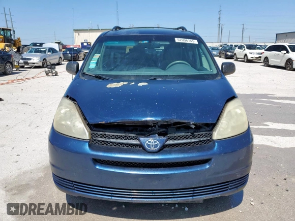 2005 Toyota Sienna CE with VIN 5TDZA23C25S232058, listed as a Copart auction lot 52096745 with 0 mi miles and Salvage Title. Bid and sale history available at carsss.com. Image 5.