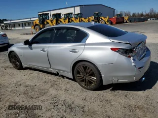 2016 Infiniti Q50 Premium with VIN JN1EV7AR7GM346372, listed as a Copart auction lot 48469255 with 97,236 mi miles and Salvage Title. Bid and sale history available at DreamBid. Image 2.