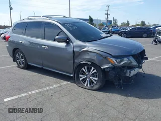 2019 Nissan Pathfinder SL with VIN 5N1DR2MN0KC590819, listed as a IAAI auction lot 41534263 with 75,580 mi miles and . Bid and sale history available at DreamBid. Image 1.