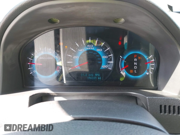 2011 Ford Fusion SE with VIN 3FAHP0HA8BR232236, listed as a IAAI auction lot 41819322 with 196,339 mi miles. Bid and sale history available at carsss.com. Image 7.