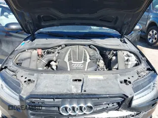 2017 Audi A8 L Sport with VIN WAU43AFD2HN000635, listed as a IAAI auction lot 41686835 with 91,203 mi miles. Bid and sale history available at carsss.com. Image 10.