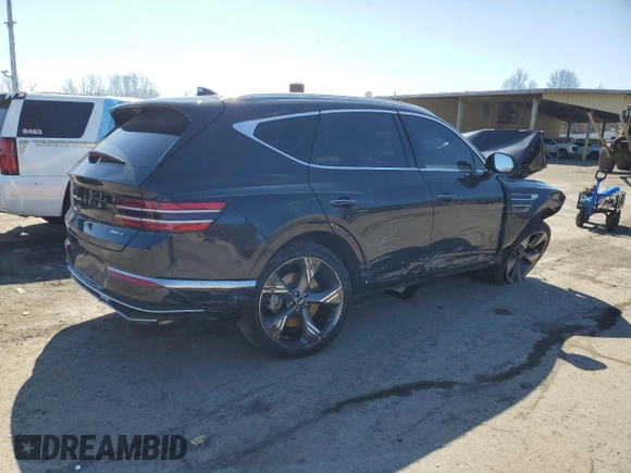 2025 Genesis GV80 Prestige with VIN KMUHEESC4SU231985, listed as a Copart auction lot 51812605 with Not Provided miles and Salvage Title. Bid and sale history available at DreamBid. Image 3.