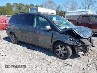 2004 Nissan Quest S with VIN 5N1BV28U44N341886, listed as a IAAI auction lot 41661547 with 209,530 mi miles. Bid and sale history available at carsss.com. Image 1.