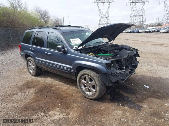 2004 Jeep Grand Cherokee Limited with VIN 1J8GW58N44C274714, listed as a IAAI auction lot 41922819 with 204,251 mi miles. Bid and sale history available at carsss.com. Image 1.