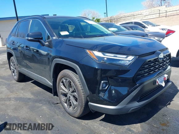 2024 Toyota RAV4 Hybrid XLE Premium with VIN JTMB6RFV0RD126685, listed as a IAAI auction lot 41870692 with 21,637 mi miles. Bid and sale history available at carsss.com. Image 1.