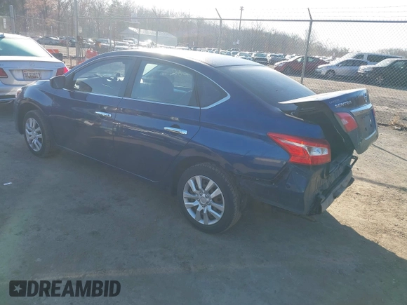 2017 Nissan Sentra S with VIN 3N1AB7AP7HY367176, listed as a IAAI auction lot 41806280 with 101,606 mi miles. Bid and sale history available at carsss.com. Image 3.
