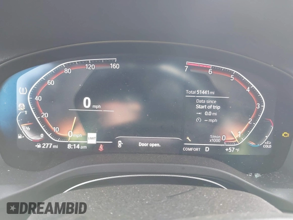 2021 BMW X3 xDrive30i with VIN 5UXTY5C08M9G21116, listed as a IAAI auction lot 41834586 with 51,441 mi miles and . Bid and sale history available at DreamBid. Image 7.