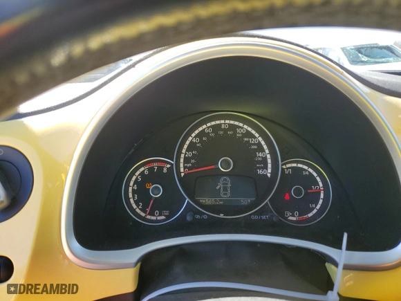 2013 Volkswagen Beetle Coupe 2.5L with VIN 3VWJX7AT9DM645344, listed as a Copart auction lot 48190925 with 155,112 mi miles and Salvage Title. Bid and sale history available at carsss.com. Image 9.