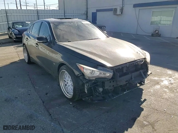 2017 Infiniti Q50 3.0t Premium with VIN JN1EV7AP4HM734434, listed as a Copart auction lot 41834115 with 121,823 mi miles and Salvage Title. Bid and sale history available at carsss.com. Image 11.
