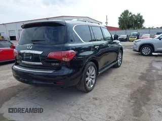 2014 Infiniti QX80 with VIN JN8AZ2NF0E9552320, listed as a IAAI auction lot 42339352 with 160,583 mi miles and . Bid and sale history available at DreamBid. Image 4.