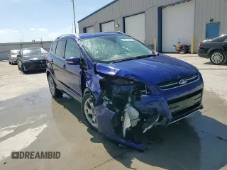 2015 Ford Escape Titanium with VIN 1FMCU9J97FUA00075, listed as a Copart auction lot 54215845 with 99,818 mi miles and Salvage title. Bid and sale history available at DreamBid. Image 13.