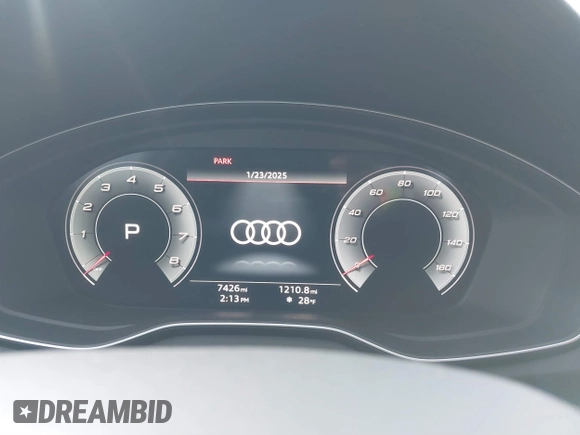 2024 Audi SQ5 Premium Plus with VIN WA1B4AFY4R2145828, listed as a IAAI auction lot 41404705 with 7,426 mi miles and . Bid and sale history available at DreamBid. Image 7.