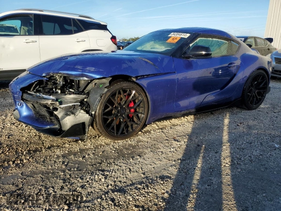 2023 Toyota Supra 3.0 with VIN WZ1DB0G04PW054203, listed as a Copart auction lot 84384614 with 15,329 mi miles and Non repairable. Bid and sale history available at DreamBid. Image 1.