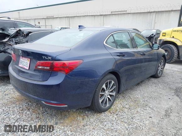2017 Acura TLX with VIN 19UUB1F30HA001577, listed as a IAAI auction lot 41831495 with 78,183 mi miles. Bid and sale history available at carsss.com. Image 4.