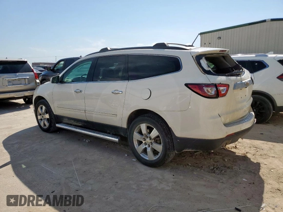 2014 Chevrolet Traverse LTZ with VIN 1GNKRJKD3EJ329725, listed as a Copart auction lot 53272755 with 221,219 mi miles and Salvage Title. Bid and sale history available at DreamBid. Image 2.