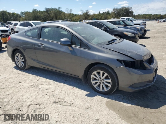 2012 Honda Civic Cpe EX-L with VIN 2HGFG3B15CH518961, listed as a Copart auction lot 47932635 with Not Provided miles and Salvage Title. Bid and sale history available at carsss.com. Image 4.
