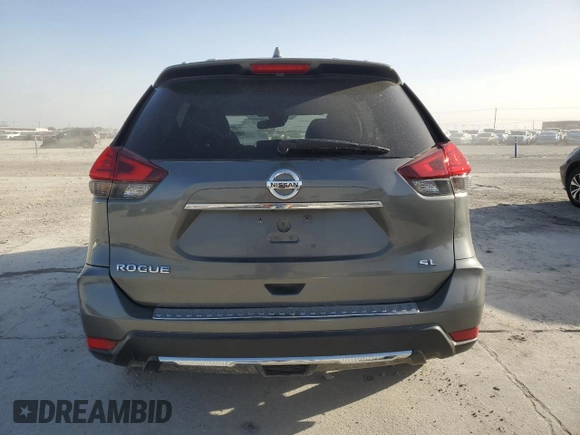 2017 Nissan Rogue SL with VIN JN8AT2MT9HW142338, listed as a Copart auction lot 48229035 with 62,068 mi miles and Salvage Title. Bid and sale history available at DreamBid. Image 6.