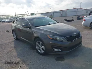 2014 Kia Optima LX with VIN 5XXGM4A73EG300966, listed as a IAAI auction lot 42048798 with 110,478 mi miles. Bid and sale history available at carsss.com. Image 1.