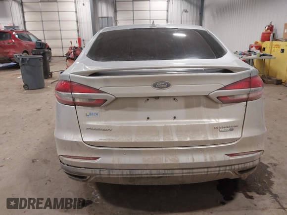 2019 Ford Fusion Titanium with VIN 3FA6P0D9XKR152553, listed as a IAAI auction lot 41603426 with 129,993 mi miles. Bid and sale history available at carsss.com. Image 16.