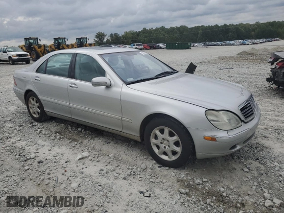 2000 Mercedes-Benz S-Class with VIN WDBNG75J1YA106781, listed as a Copart auction lot 70978664 with 214,330 mi miles and Salvage Title. Bid and sale history available at carsss.com. Image 4.