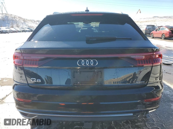 2019 Audi Q8 Prestige with VIN WA1CVAF11KD045541, listed as a Copart auction lot 87643435 with 62,807 mi miles and Salvage title. Bid and sale history available at DreamBid. Image 6.