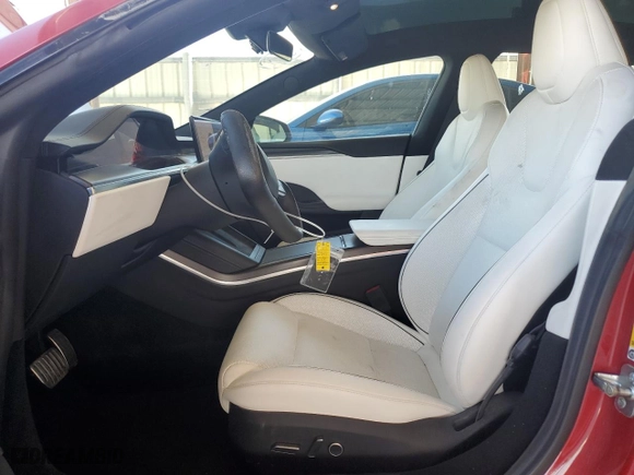 2022 Tesla Model S Plaid with VIN 5YJSA1E64NF473840, listed as a Copart auction lot 67347174 with 52,657 mi miles and Non Repairable. Bid and sale history available at carsss.com. Image 7.