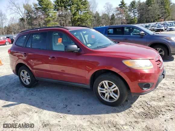 2011 Hyundai Santa Fe GLS with VIN 5XYZGDAB3BG063701, listed as a Copart auction lot 50122635 with 198,087 mi miles and Clean Title. Bid and sale history available at carsss.com. Image 4.
