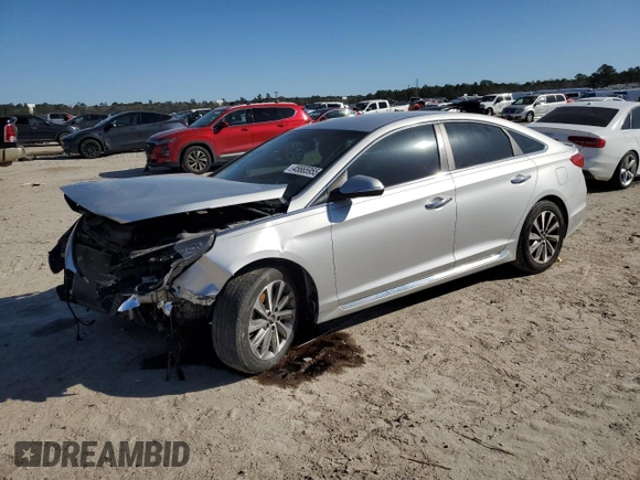 2015 Hyundai Sonata Limited with VIN 5NPE34AF6FH099331, listed as a Copart auction lot 45665955 with 93,913 mi miles and Salvage Title. Bid and sale history available at carsss.com. Image 1.