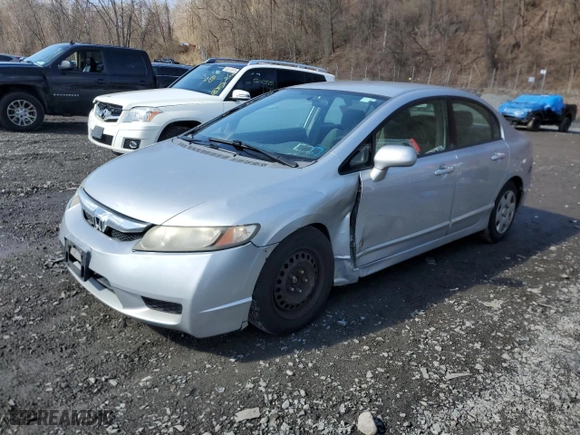 2009 Honda Civic Sdn LX with VIN 2HGFA16589H321472, listed as a Copart auction lot 50612415 with 155,342 mi miles and Salvage Title. Bid and sale history available at carsss.com. Image 1.